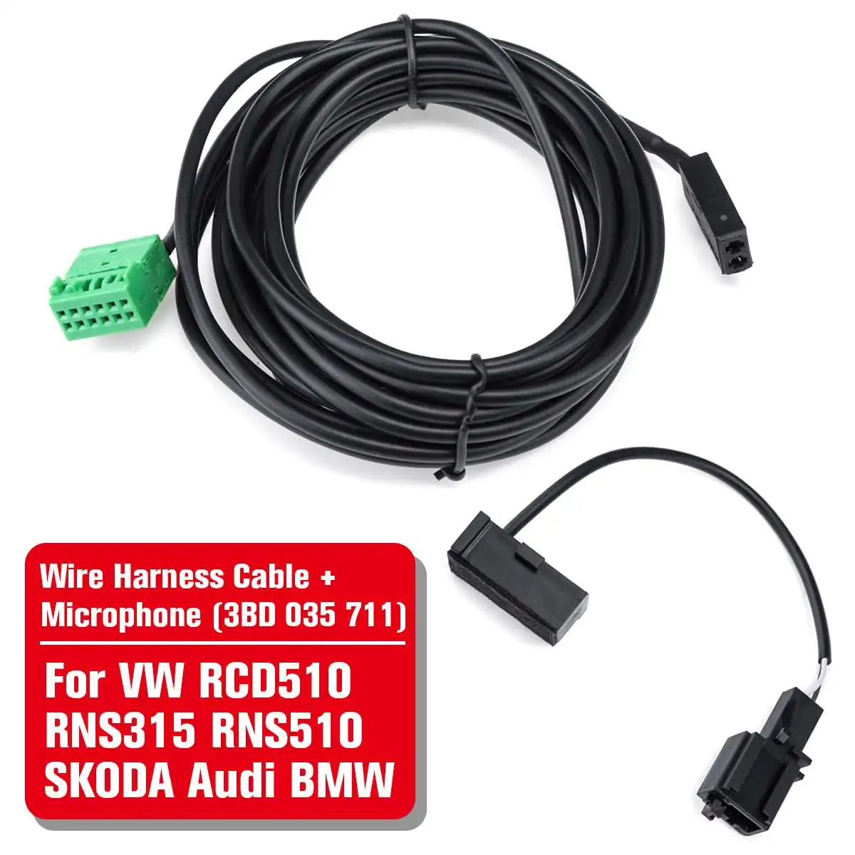 

Провод bluetooth для микрофона, кабель голосового управления для Audi, BMW, VW RNS510, RCD510, RNS315, SDS, Skoda, Columbus