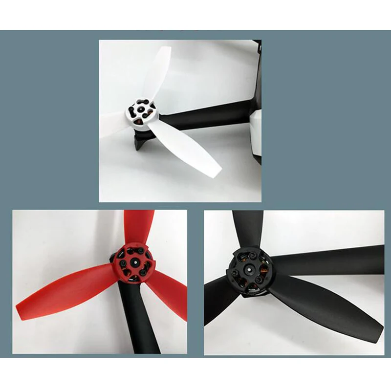 4 шт нейлон пропеллеры для Parrot Bebop 2 Дрон часть лопастей черного и красного цвета