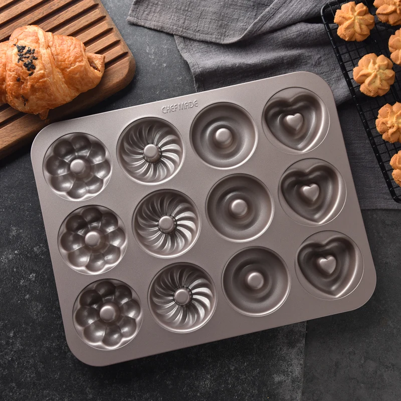 12 штук формы для торта антипригарные бумажные стаканчики пончиков 9 формочек