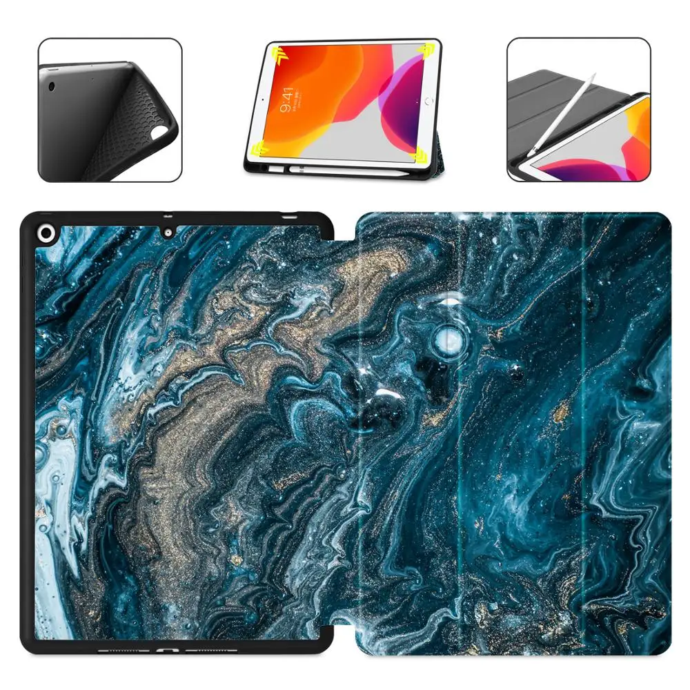 Batianda Чехол для iPad Pro 11 дюймов 2018 из искусственной кожи умный чехол с держателем