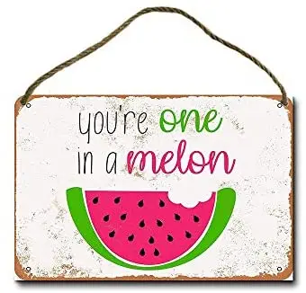 

Metal Sign 8 X 12 Inch One in A Melon 2 Wall Decor Hanging Sign