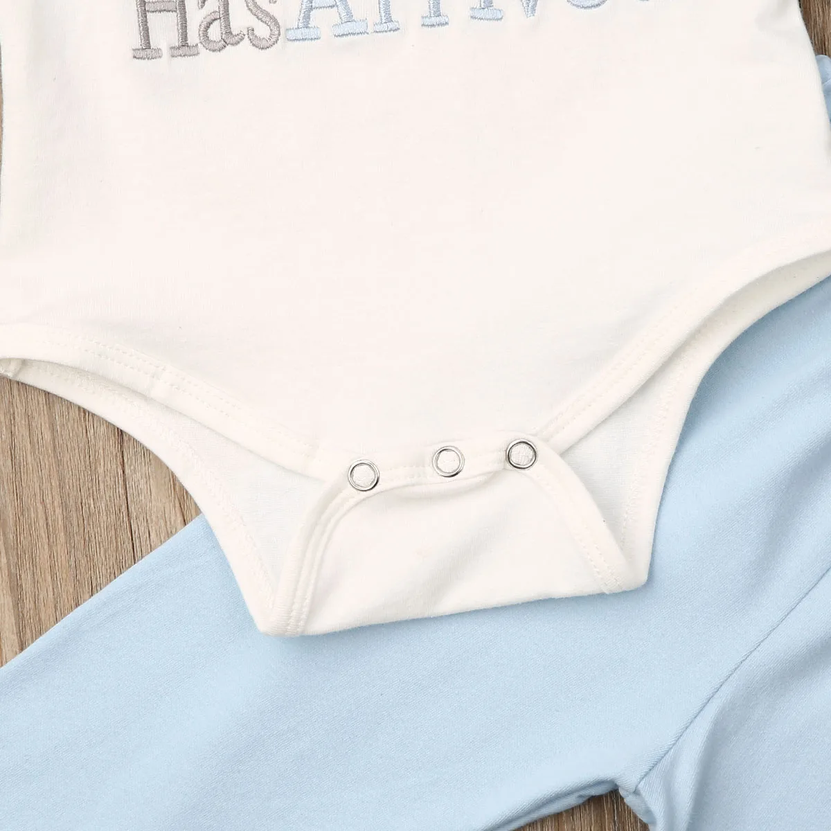 Toddler Baby Boy Letters Romper+Pants+Hat Suit Newborn Prince Has Arrived Bodysuit Trousers Crown Outfits Set 3Pcs |