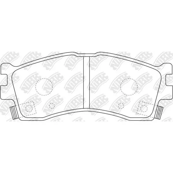 Колодки дисковые передние Kia Clarus 1.8i-2.0i 99-00/Carens I 1.8i 16V 00-02 NIBK PN0702 | Автомобили и