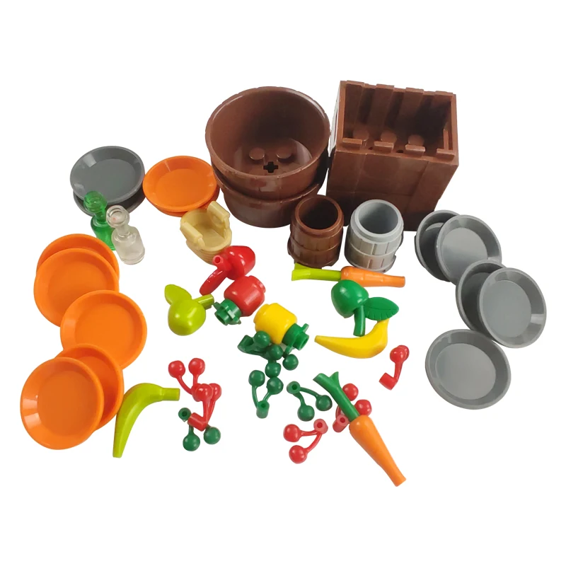 Городской конструктор: лобстер керамика арбуз корзина пластина гриб детская