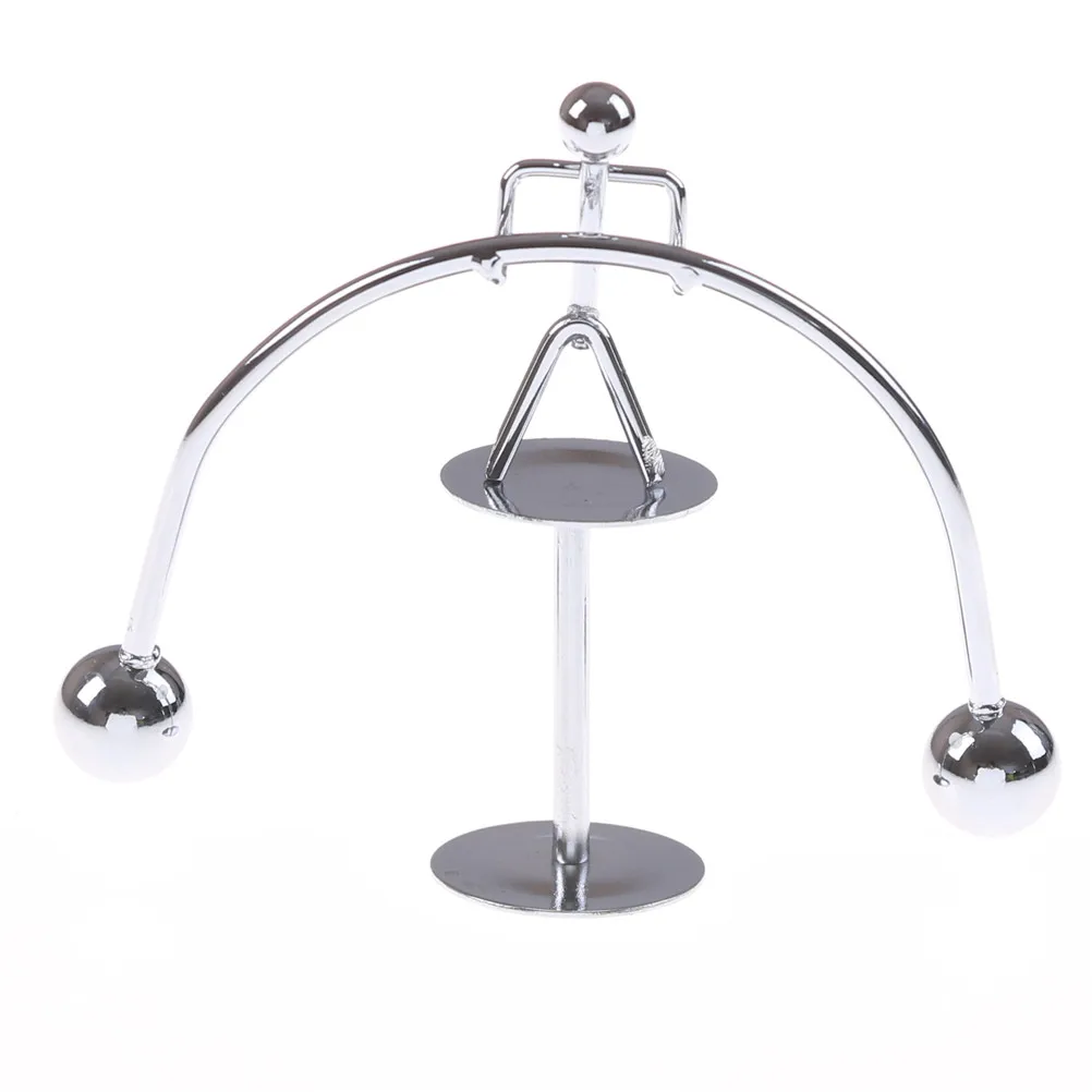 

Perpetual Balance Art Education Kinetic Motion Toy Figurines Weightlifter Mold Desk Decor Metal Craft Stainless Steel Home Decor