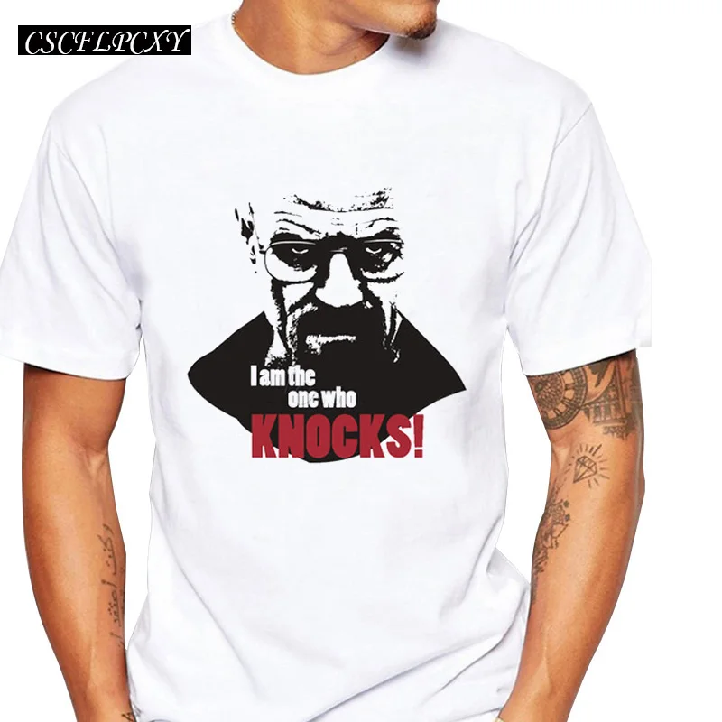 Мужская Повседневная футболка с коротким рукавом надписью I Am The One Who Knocks Heisenberg 2019
