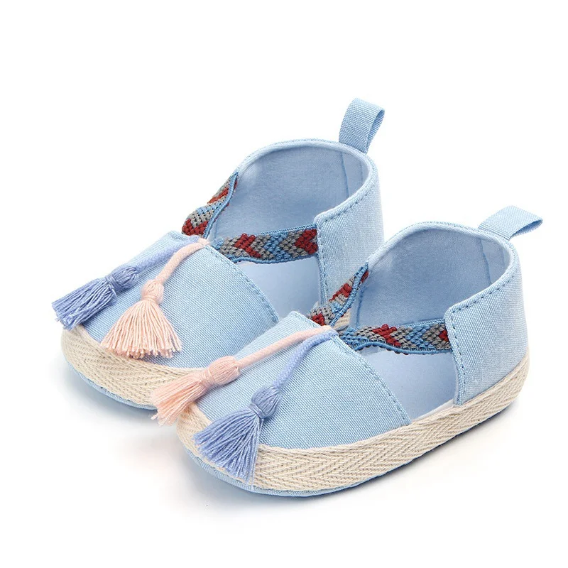 Hilittlekids/обувь с кисточками для маленьких девочек сезон весна-осень нескользящие