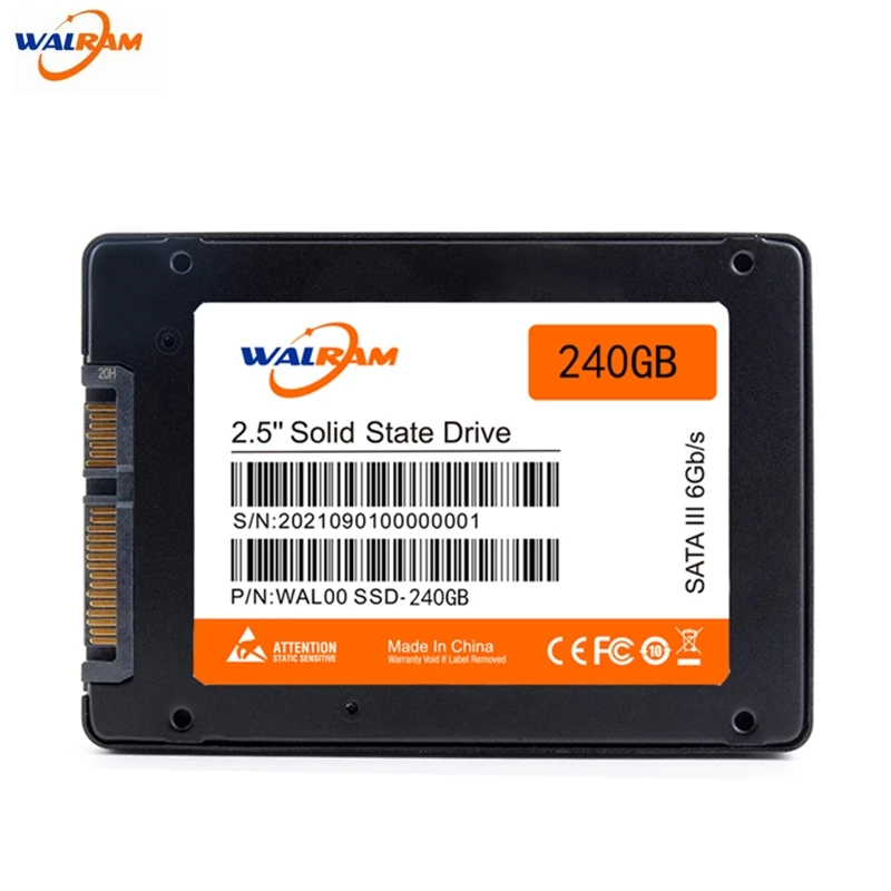 Внутренний твердотельный накопитель для ноутбука WALRAM SSD 1 ТБ 120 ГБ 240 480 2 HDD 5 дюйма
