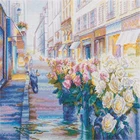 Топ вышивка Париж в цветах наборы для вышивки крестиком 14CT Aida считает Canva и бесплатная доставка для домашнего декора и подарка