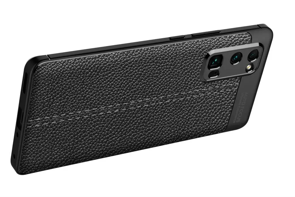 Soft Silicone Phone Case for Honor 30Pro Shockproof Litchi Leather Pattern Back Cover Coque Huawei 30 Pro Funds|Бамперы| |