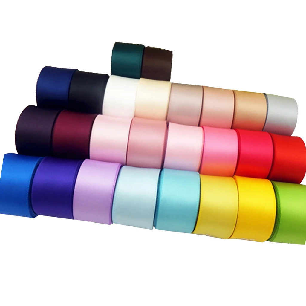 

26 Yards 25mm/0.98'' Wide Satin Ribbon Multi Color Craft Wedding Party Decoration Craft Supplies DIY