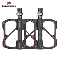 promend bike pedals quick release mtb bicycle pedals anti slip ultralight mountain road cycling pedals carbon fiber 3 bearings