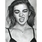 Алмазная живопись Черно-белая крутая леди мужчина вышивка крестиком 5D Сделай Сам квадратная круглая дрель Набор для вышивки изделия ручной работы ремесла