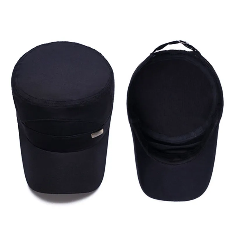 

SILOQIN Adjustable Size Men's Quick-drying Military Hats Spring Summer Tourism Mesh Breathable Fashion Motion Flat Cap Snapback