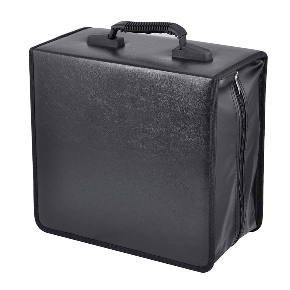 DVD медиа хранения CD сумка Оксфорд Ткань Черный переплет Прочный чехол на молнии