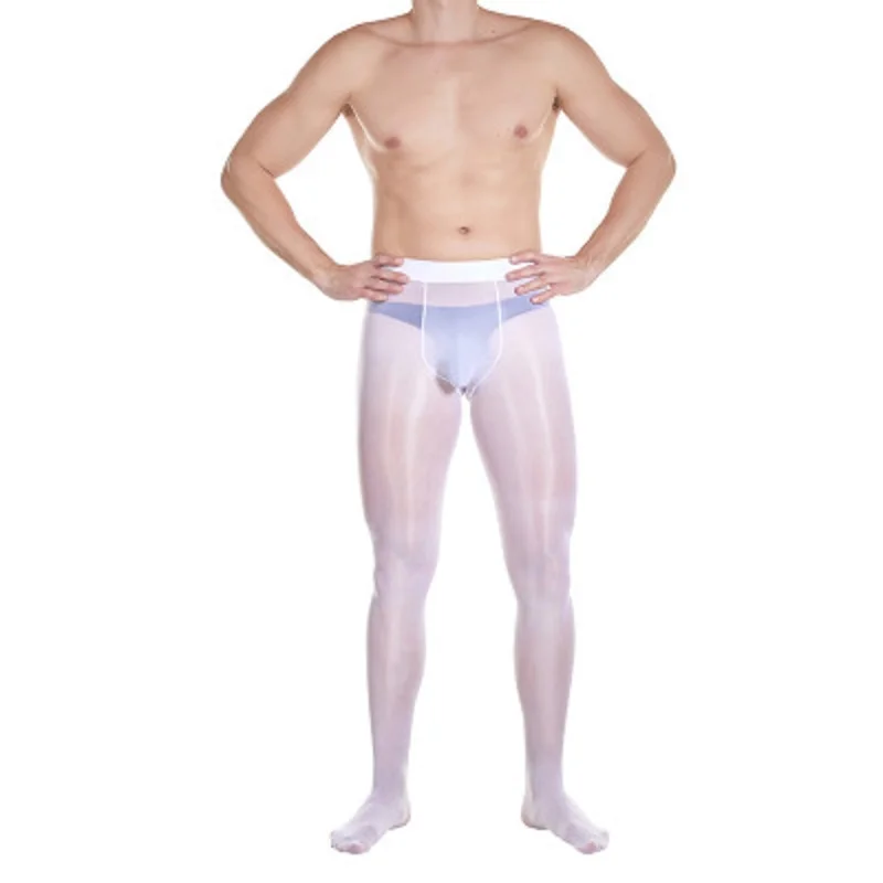 

Мужские прозрачные эластичные колготки 8D, с U-образной промежностью, дышащие, для косплея, для взрослых, плотность игл 912