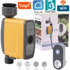 Водонепроницаемая система таймера полива для умного дома Tuya с Wi-Fi, датчик влажности почвы, садовый контроллер орошения