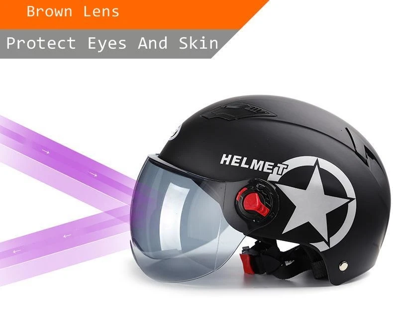 Летний мотоциклетный шлем с полузащитным покрытием ветрозащитная Крышка для