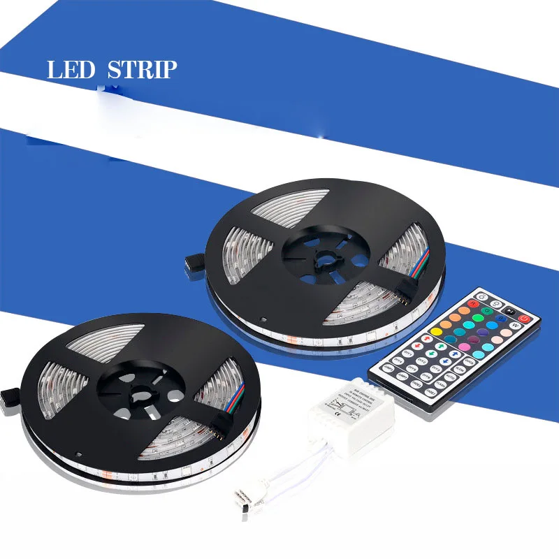 12v Led Rgb Strips 20m 600 Leds Waterproof Smd 5050 24 44 Keys Remote Control Home Garden Industrial Decro Low Price | Лампы и