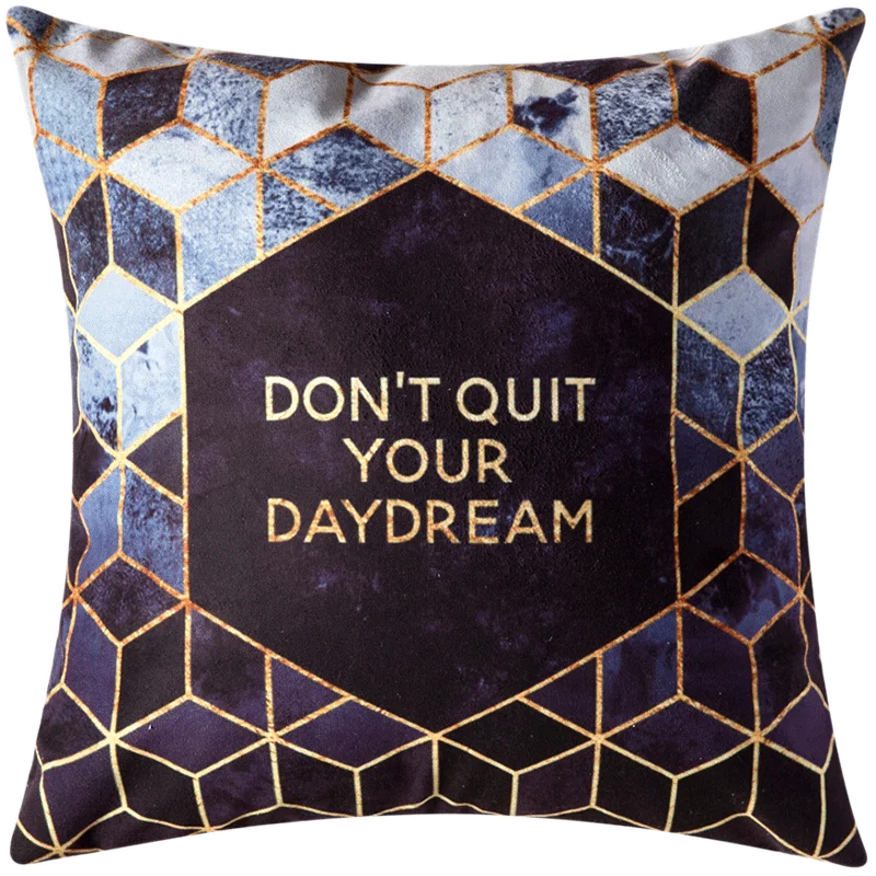 1 шт. простая наволочка для дивана модная мягкая бархатная с геометрическим