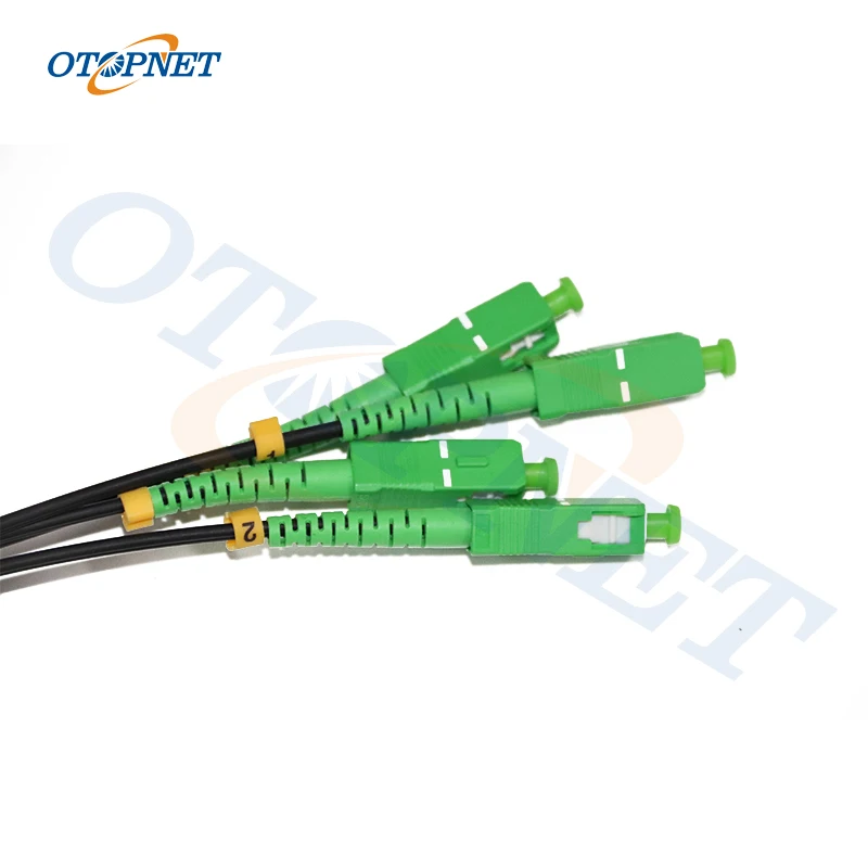 4 SC APC соединитель 300 м внутренний 2 стальной FTTH волоконно-оптический кабель