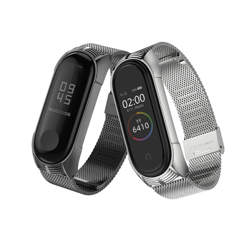 Миланский ремешок для xiaomi Mi Band 4 correa mi band 3 смарт браслет в стиле TF металлический