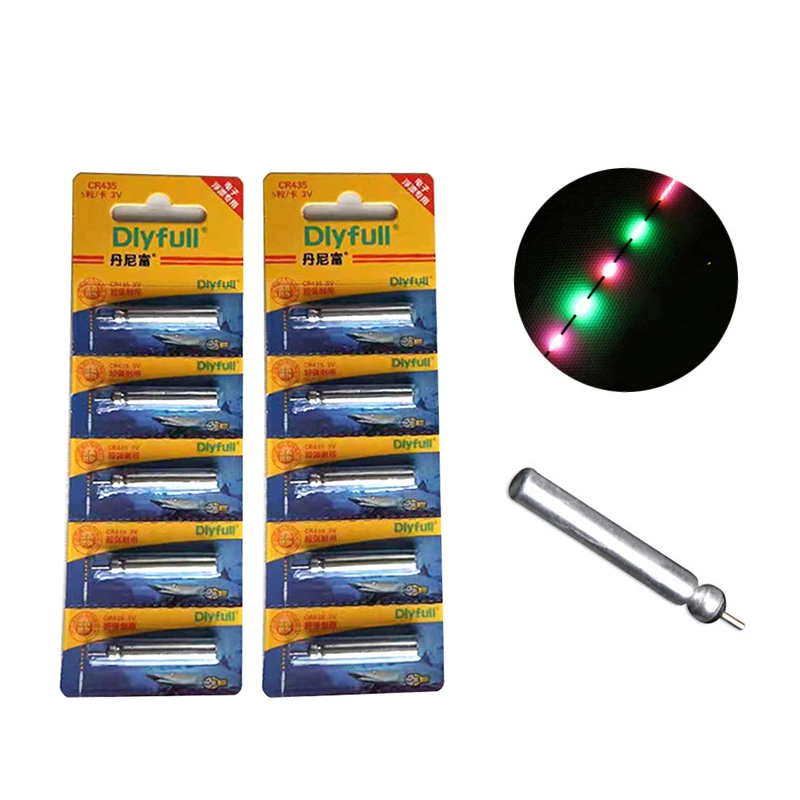 JSFUN 20/50/100 шт. CR322 батарея для рыбалки электронный светящийся поплавок