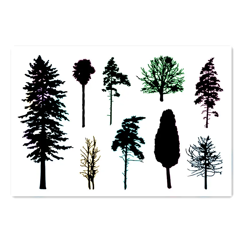 11*16 см джунгли прозрачные штампы/силиконовые уплотнения Ролик Штамп для DIY