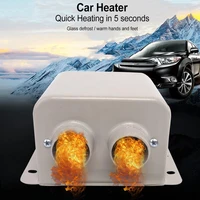12v24v 800w car heater kit high power double outlet fast heating window defroster winter car heater for truck rv car windscreen