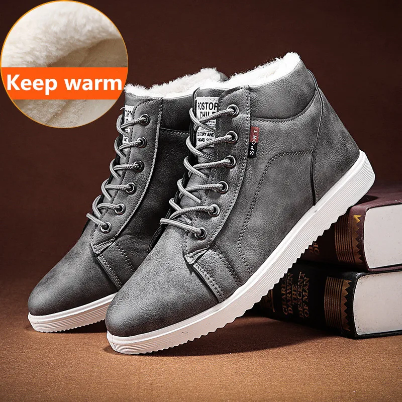 

Men Casual Shoes Winter Lace-up Outdoor Man Fashion Sneaker Autumn/Winter Flats Shoes Zapatillas Hombre Men Sneakers