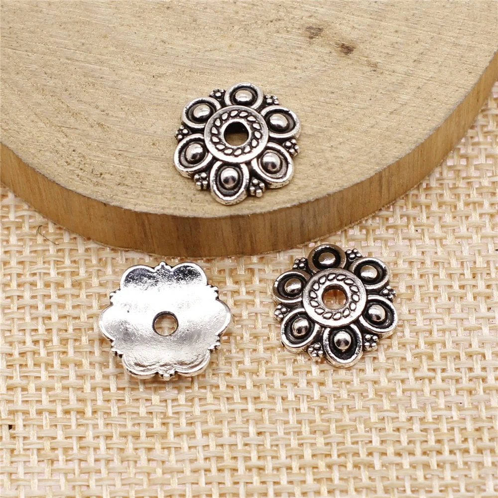 

free shipping 65pcs 12x12mm antique silver receptacle charms diy retro jewelry fit Earring keychain hair card pendant