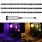 Игровая Светодиодная лента RGB для ПК, 12 В, 4 контакта, 5050 RGB-разъем (+ 12 В, G,R,B)