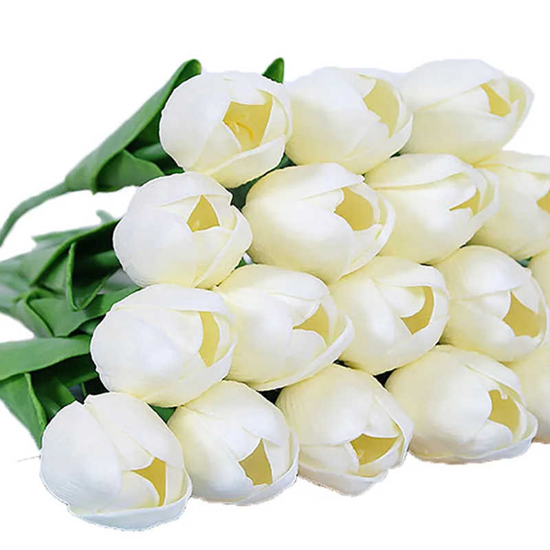 

Zerolife 5/10pcs Artificial Flowers Real Touch PU Tulips Fake Flower Bouquet For Wedding Decor Supplies Home Garden Ornaments