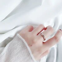 new 2021 simple creative line cross jewlery for women personality multi layer winding opening adjustable rings birthday gifts