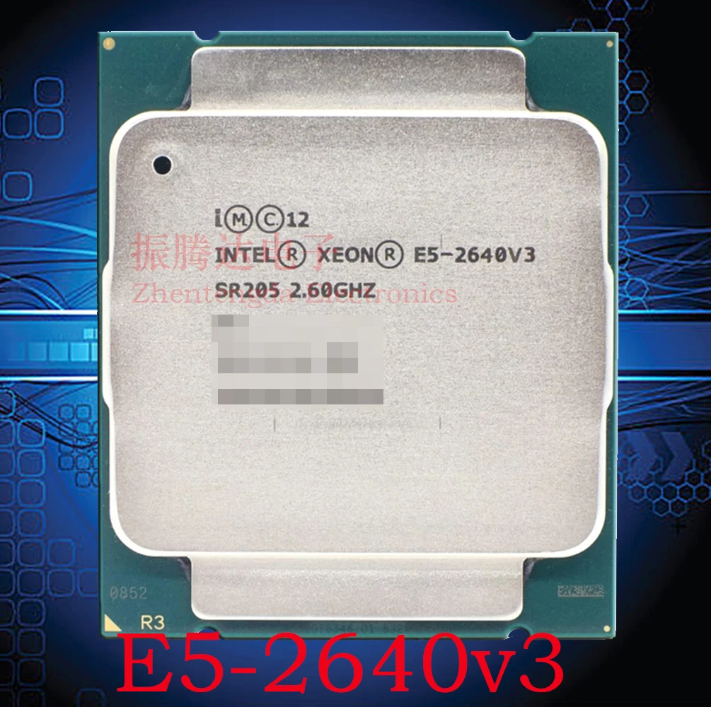 

Intel Xeon E5-2640 v3 CPU 2.6GHz L3-20MB 8 Core 16 Thread LGA 2011-v3 Server CPU E5-2640V3 Processor