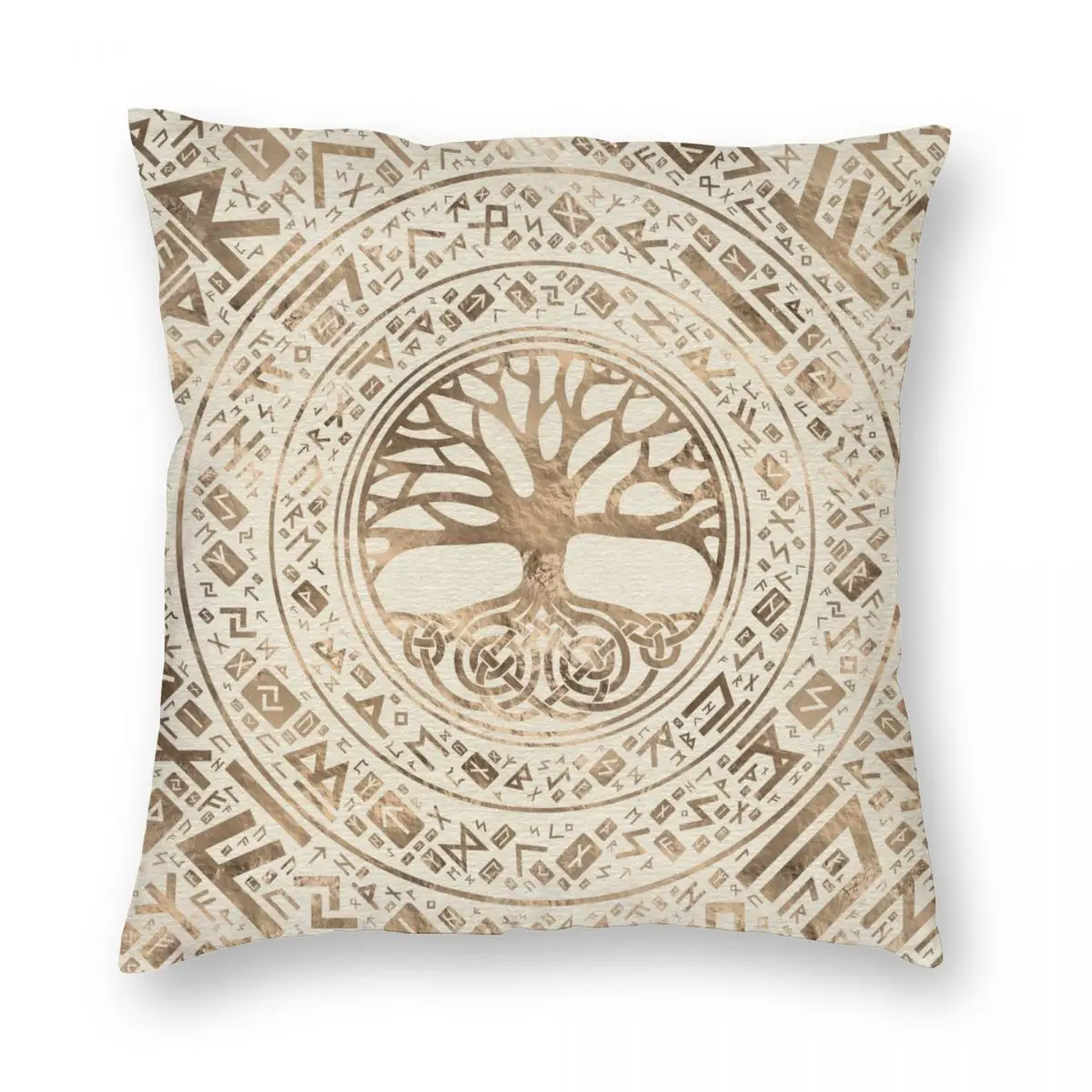 

Tree Of Life Yggdrasil Runic Pillowcase Printing Polyester Cushion Cover Decorative Norse Rune Throw Pillow Case Cover Home