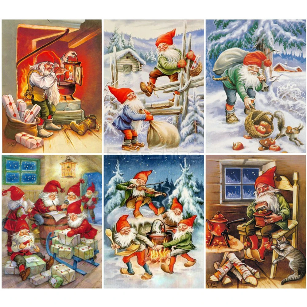 EverShine Алмазная вышивка полная выкладка Дед мороз картины стразами крестом