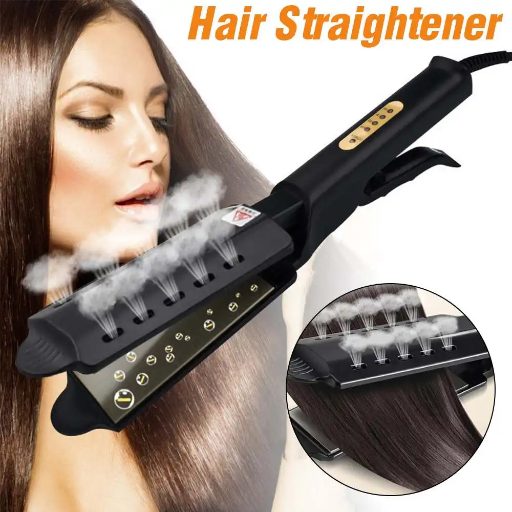 

Hair Straightener Four-gear Temperature Adjustment Ceramic Tourmaline Ionic Flat Iron Curling Iron Hair Curler For Women Hair