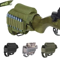 high quality portable adjustable tactical butt stock rifle cheek rest pouch bullet holder bag hunting gun accessories pouches