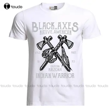 Black Axes American Arizona Indisch T-Shirt New Famous Brand Men Tops Tees Top Brand Slim Clothing Retro T Shirts