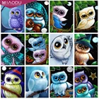 Алмазная живопись 5D, картина с большими глазами, Сова, мир животных, наборы для вышивки крестиком, художественная мозаика, полная дрель, домашний декор, подарки