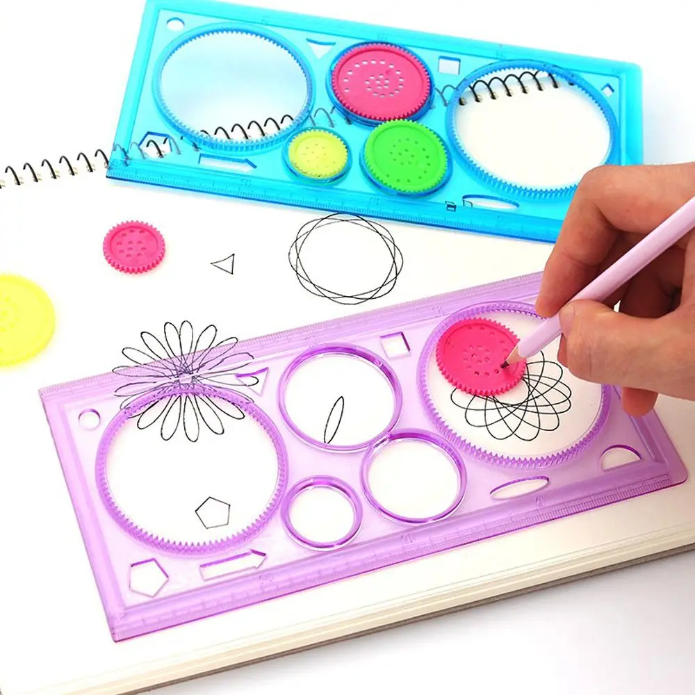 

2pcs Kids Magic Drawing Board Drawing Toys Crafts Games Educational Learning Toys for Children Measuring Tool Christmas Gifts