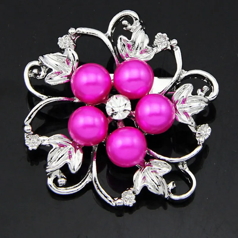 Женская брошь с имитацией жемчуга стразы булавка заколка хрустальный полый