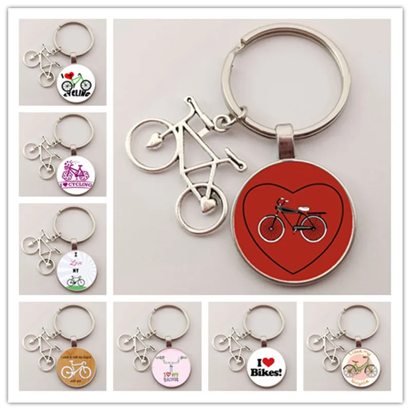 Брелок для ключей &quotЯ люблю велосипед&quot высококачественный ретро брелок с