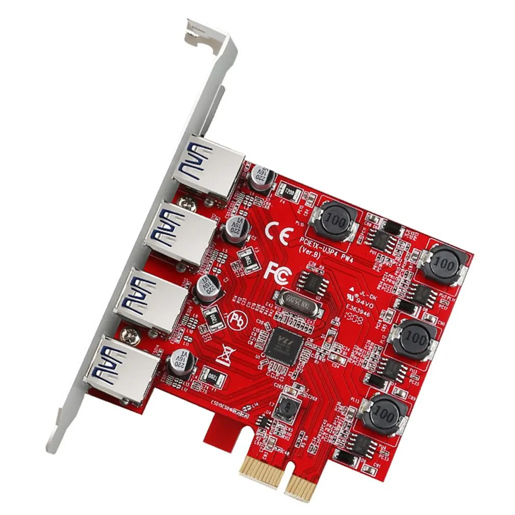 4 порта s Pci-E к Usb 3 0 экспресс-адаптер для Windows Xp/ Vista / 7/8 4-портовый Pci E адаптер |