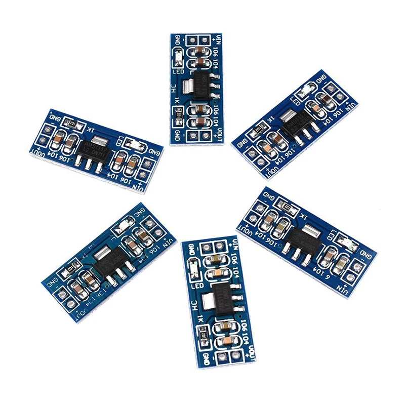 5pcs/lot AMS1117 1.2V 1.5V 1.8V 2.5V 3.3V 5V power supply module AMS1117-5.0V AMS1117-3.3V | Электронные компоненты и