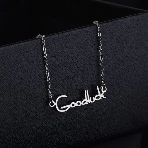 Подвеска goodluck в Корейском стиле модная цепочка для ключицы аксессуары ожерелье