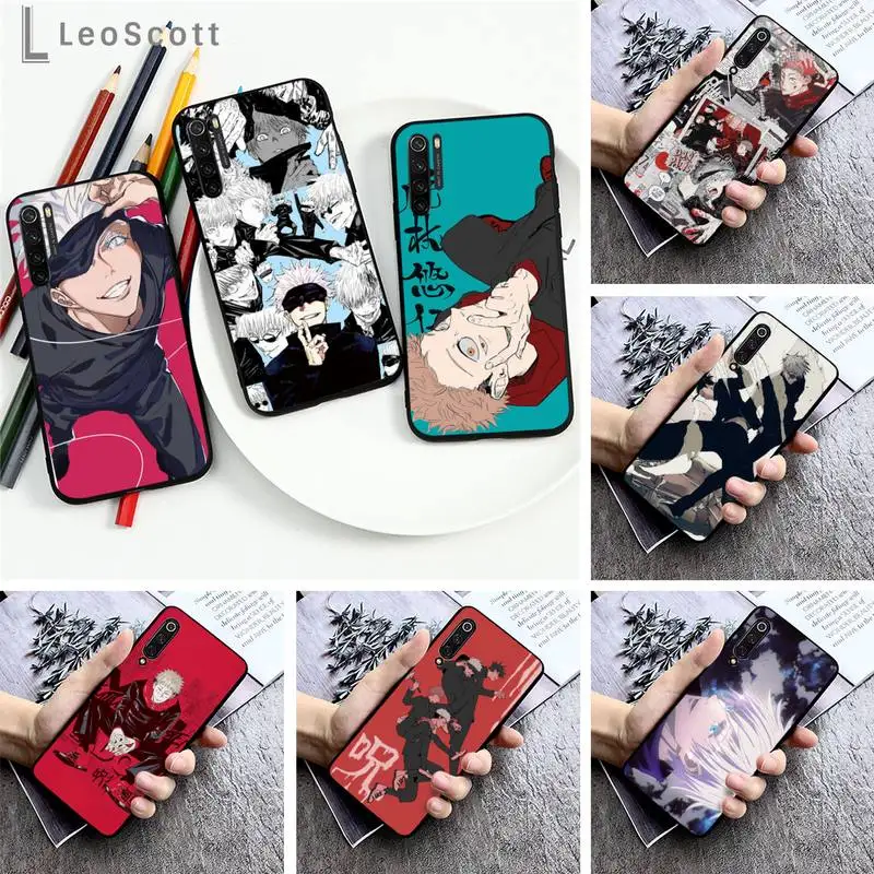 

Anime Cartoon Jujutsu Kaisen Phone Case For Xiaomi Redmi note 7 8 9 pro 8T 9S Mi Note 10 Lite pro