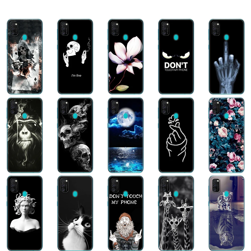 

For Samsung M21 Case 6.4" Silicon Soft TPU Back Phone Case Cover For Samsung Galaxy M21 M 21 SM-M215FZGUSER m215 Protective Bags