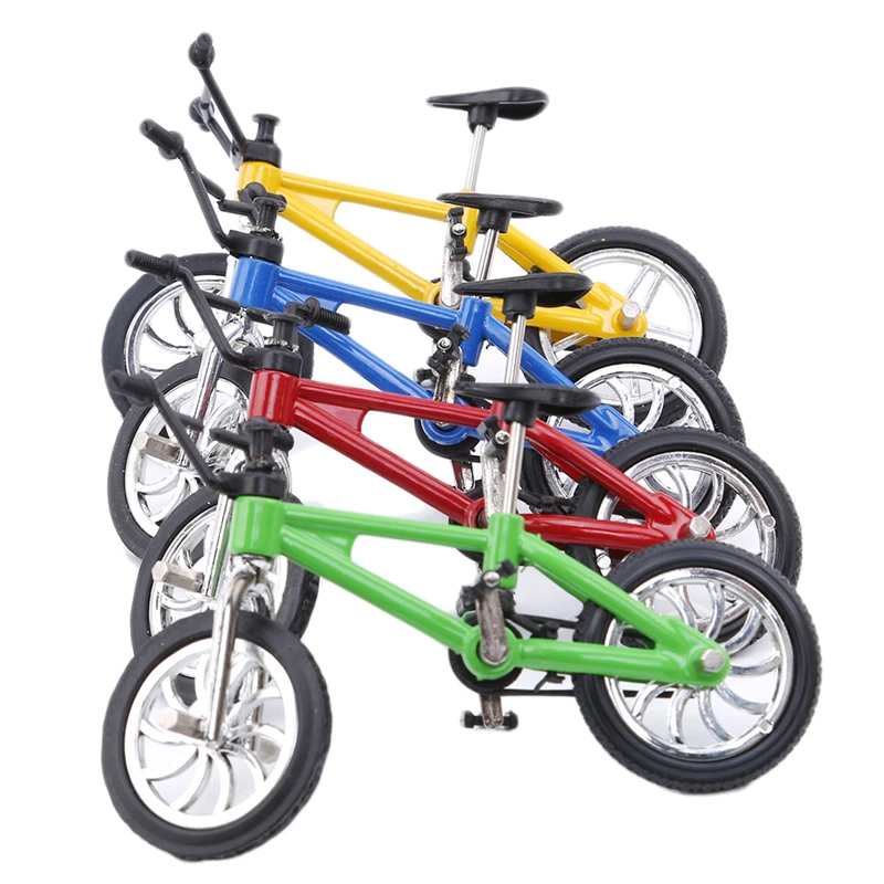 

Fingerboard Bicycle Toys With Brake Rope Simulation Alloy Finger Bike Children Gift 1 Sets = Mini bicycle/tools/lock/tire